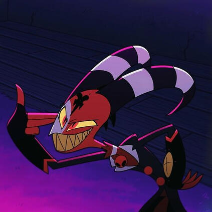 (blitzØ from vivziepop's youtube series, helluva boss)